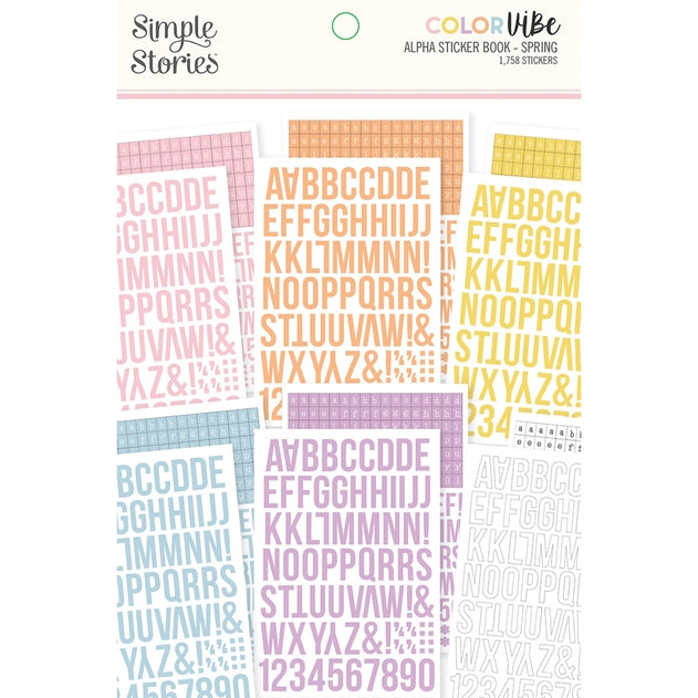 Alphabet Sticker Book - Spring Color Vibe