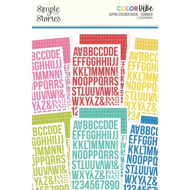 Alphabet Sticker Book - Summer Color Vibe