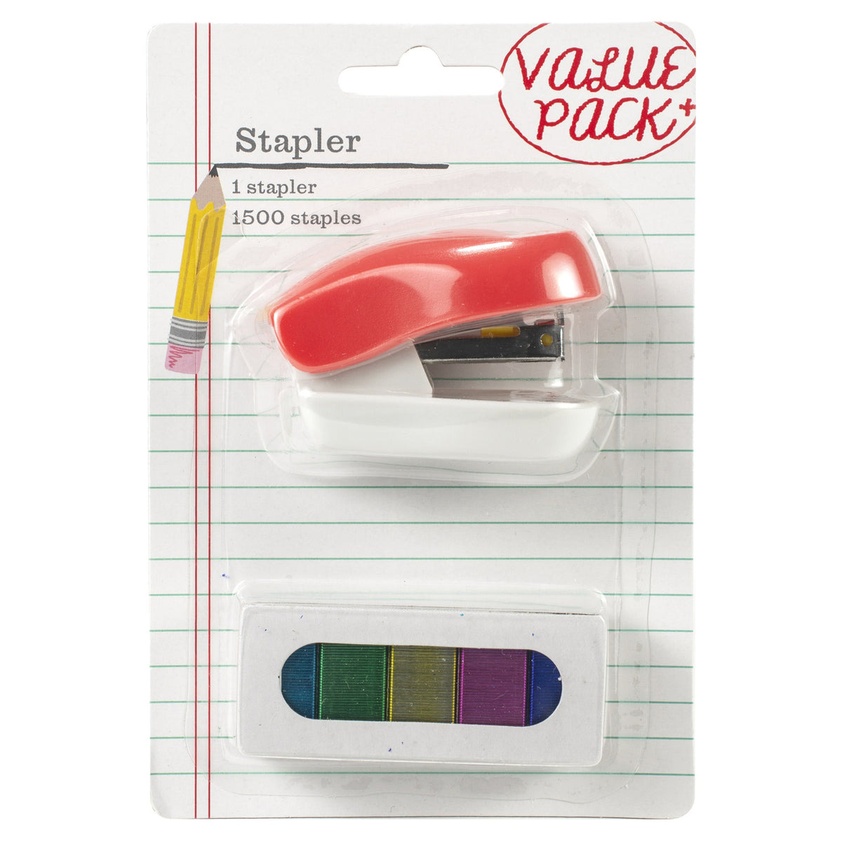 American Crafts - Mini Stapler with Multicolored Staples