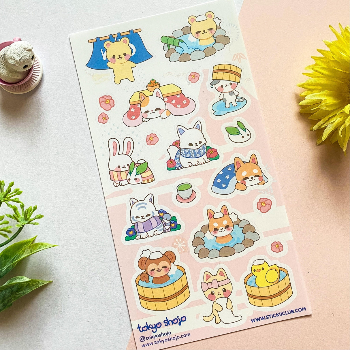 STICKII Animal Spa Day Sticker Sheet