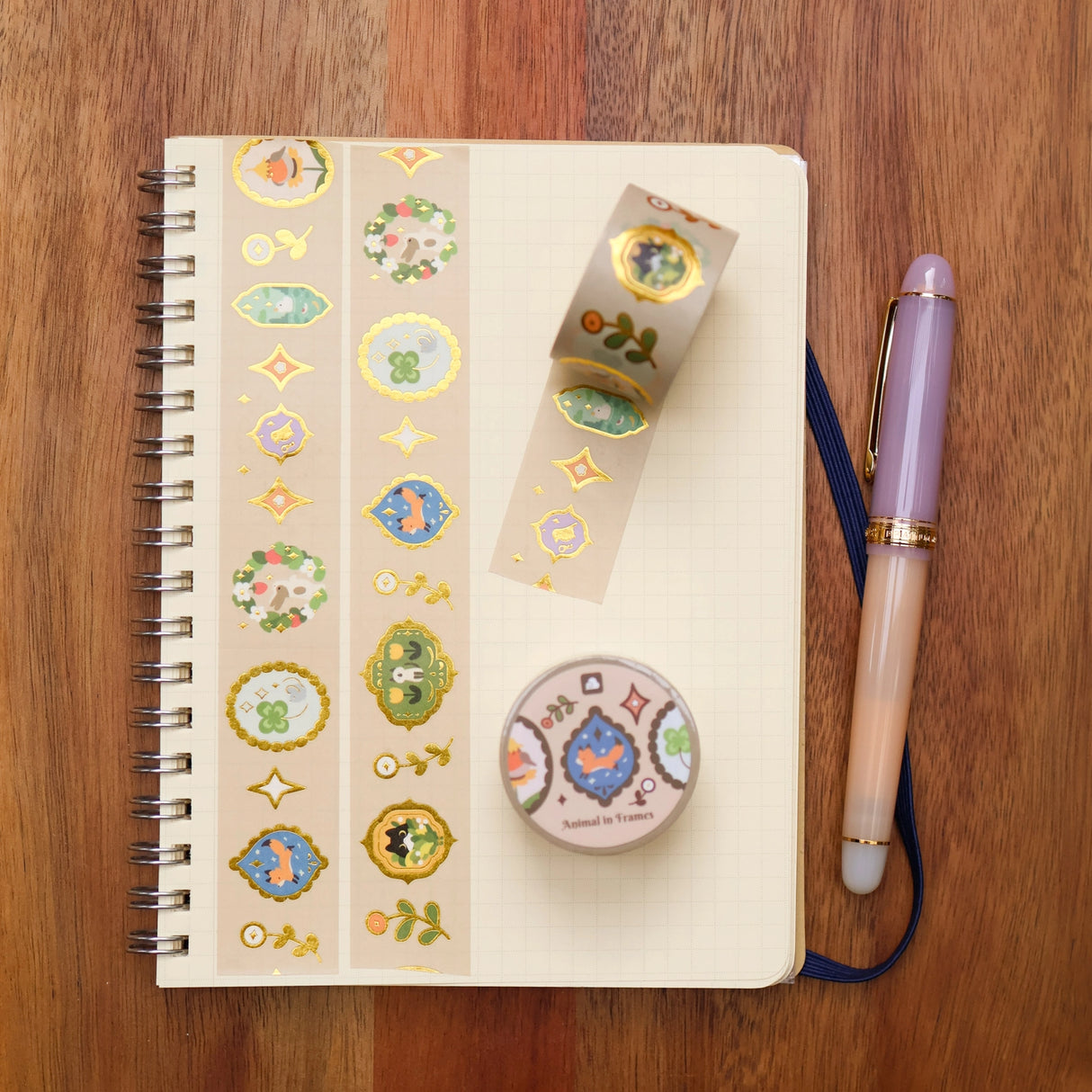 Animal in Frames Foil Washi Tape

Full color washi tape with foil
Width: 25mm
Length: 5m or 16 ft
Designed in San Jose, California
©Thousandskies