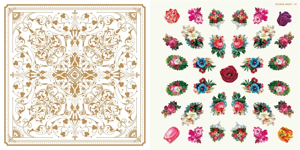 Unleash your inner artist and discover the calm of creation! THE ANTIQUARIAN STICKER BOOK: MANDALA invites adults and teens to embark on a mesmerizing journey into the art of making beautiful mandalas. This captivating sticker book is unlike any other, offering a unique blend of creativity and mindfulness.