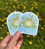Bonita Crafty Shop - Anxiety Is My Cardio Frog Vinyl Sticker