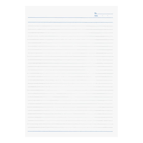 High-quality notebooks are ideal for jotting ideas, taking notes, sketching, making lists, and more. They are perfect for use at home or the office.&nbsp;

It contains white, ruled, acid-free paper.
Comes in a variety of colors, including white, ivory, sky blue, red, aqua blue, green, charcoal, mustard yellow, and navy.
The cover is made from thick, brightly colored specialty paper.&nbsp;
Sturdy thread binding allows the notebook to lay flat, making writing a breeze.&nbsp;
The exterior features a classical 