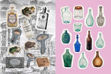 Brew up a world of wonder! With 500+ stickers and 50+ coloring and activity pages, explore the shelves of an old-world apothecary filled with remedies, recipes, and rare treasures.

Apothecaries, Remedies & Rarities Sticker, Color & Activity Book includes everything you need to spark your inner herbalist. From vintage potion bottles and pressed flowers, to celestial diagrams and mysterious labels, its pages capture the timeless charm of plant-based traditions and old-world curiosity.

Inside, you’ll find:

