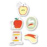 Apple and Rabbit Flake Sticker