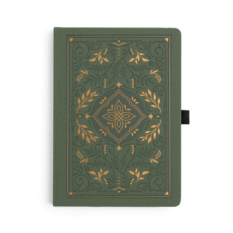 Archer and Olive - Storybook in Vintage Olive A5 Dot Grid Notebook