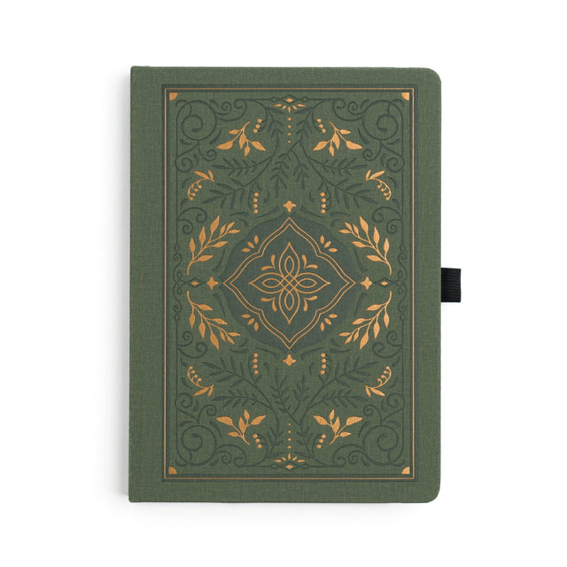 Archer and Olive - Storybook in Vintage Olive A5 Dot Grid Notebook