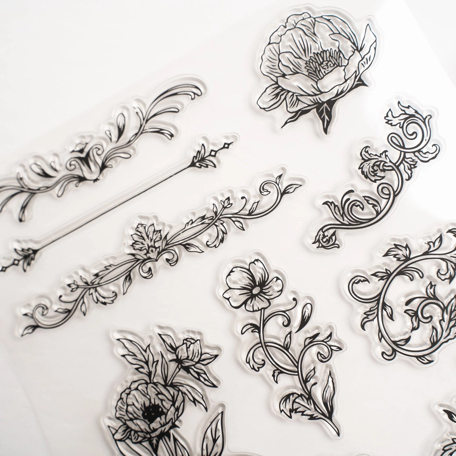 Archer and Olive Antique Floral Stamp Set