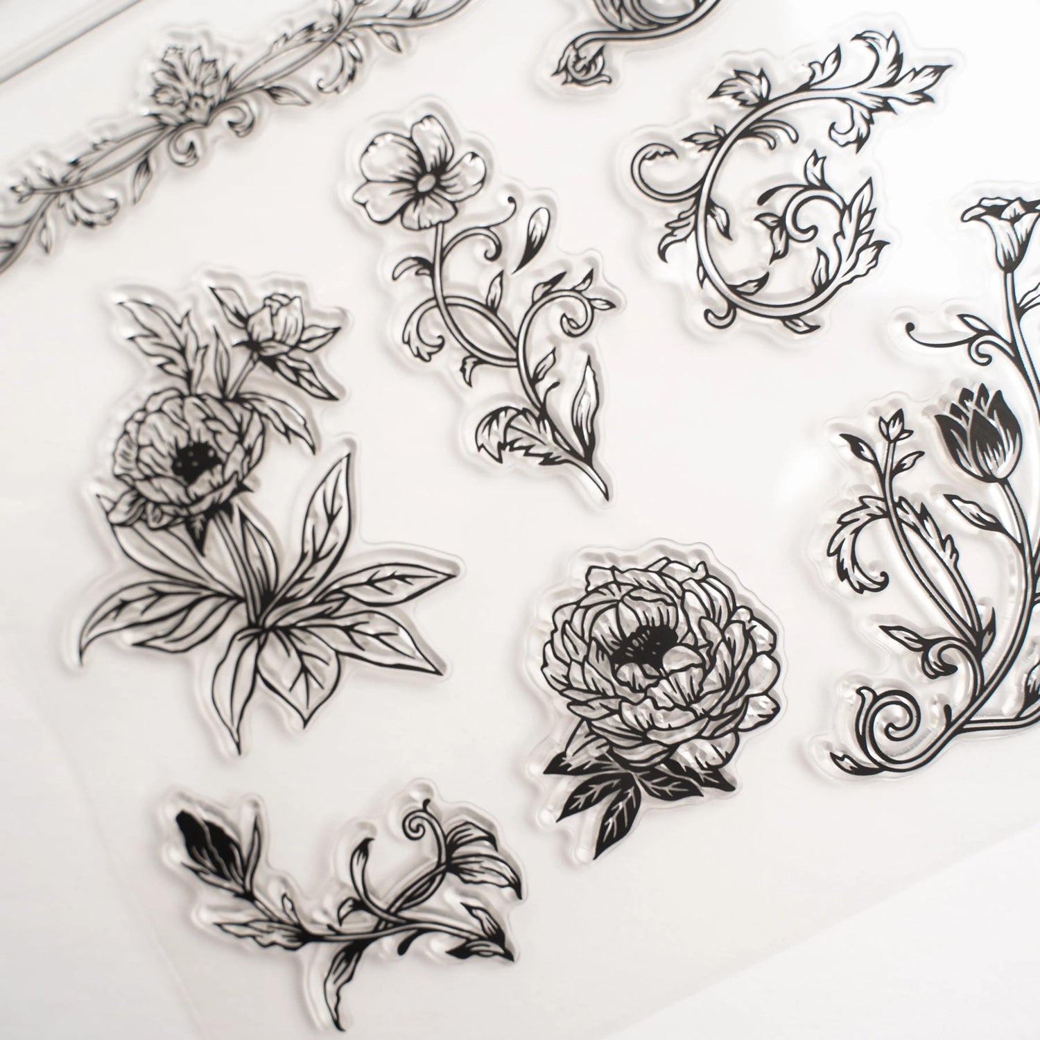 Archer and Olive Antique Floral Stamp Set