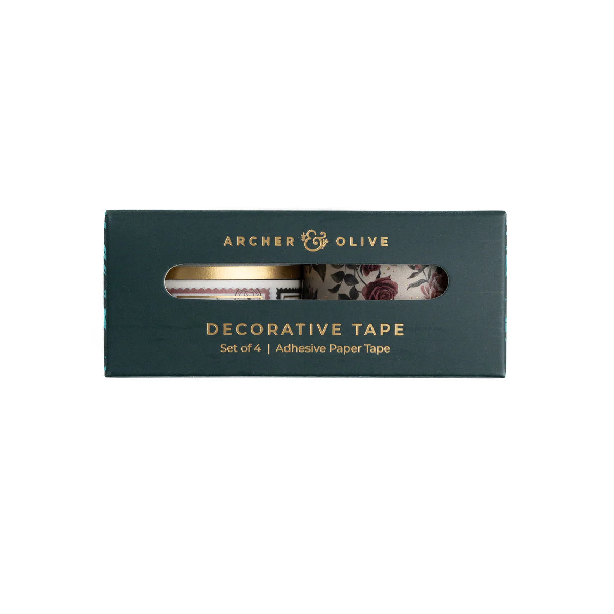 Appreciate intricate vintage designs&nbsp;with our&nbsp;Antique Floral Washi Tape.&nbsp;This set of&nbsp;4 Washi Tapes&nbsp;is&nbsp;inspired by classic florals with a vintage twist. It includes three rolls of rose and sunflower designs with one roll of a decorative stamp design, in various sizes with a rustic color palette.

Washi Tape is the perfect stationery supply to use for journaling, gift wrapping, crafting or any decorative purposes you wish to enhance with an enchanting rustic elegance.

So if you 