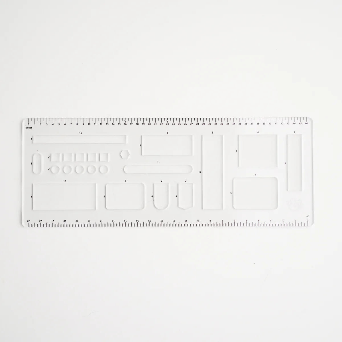 This clear B5 Dot Grid Planning Stencil helps you measure out your bullet journal spreads with ease. New and improved with thicker plastic to help you get precise and achieve perfect outlines in your journal with our stencil.

The stencil features guide boxes, helpful shapes, and more so you can quickly create an entire journaling spread without the worry of counting dots or having uneven lines!

This stencil is particularly helpful for B5 notebooks as you can use the circle guides to find the center of a B