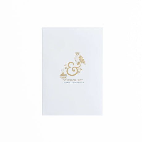 Perfect to add decorative touches to your planners and bullet journals, our high-quality stickers of hand illustrated designs are printed on deluxe matte paper. Each sticker set includes 2 sheets.

Stickers can be super helpful when setting up your monthly or daily bullet journal pages. Use these cute stickers to decorate the pages of your bullet journal, scrapbook, or planner! Plus, our uncoated matte paper stickers are easy to write on with felt tip pens without any smudging. 