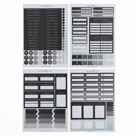 Archer and Olive Ink & Type Planning Sticker Set