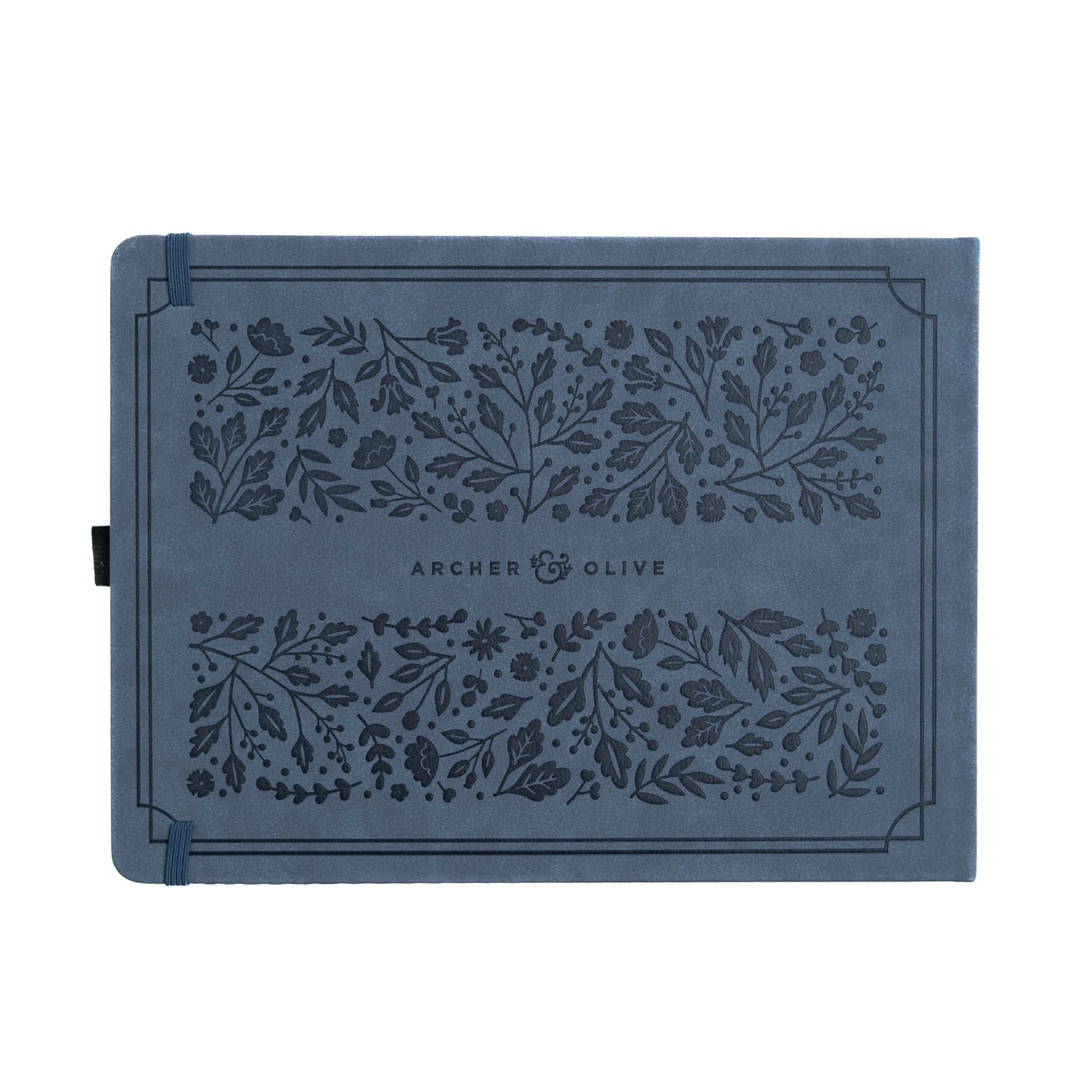 Introducing the&nbsp;Heirloom&nbsp;notebook.&nbsp;This&nbsp;Letter Sized&nbsp;notebook is truly special,&nbsp;featuring a unique full cover design. The&nbsp;intricate foliage pattern and fountain pen is&nbsp;debossed&nbsp;on a&nbsp;suede-like blue vegan leather cover,&nbsp;finished with&nbsp;a vintage&nbsp;rose gold stamping.


This notebook comes with the choice of&nbsp;Dot Grid&nbsp;or&nbsp;Lined&nbsp;pages, and is the perfect journal for a special occasion. From a memory keeping scrapbook to wedding gues