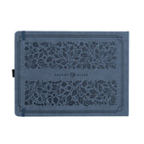 Introducing the&nbsp;Heirloom&nbsp;notebook.&nbsp;This&nbsp;Letter Sized&nbsp;notebook is truly special,&nbsp;featuring a unique full cover design. The&nbsp;intricate foliage pattern and fountain pen is&nbsp;debossed&nbsp;on a&nbsp;suede-like blue vegan leather cover,&nbsp;finished with&nbsp;a vintage&nbsp;rose gold stamping.


This notebook comes with the choice of&nbsp;Dot Grid&nbsp;or&nbsp;Lined&nbsp;pages, and is the perfect journal for a special occasion. From a memory keeping scrapbook to wedding gues