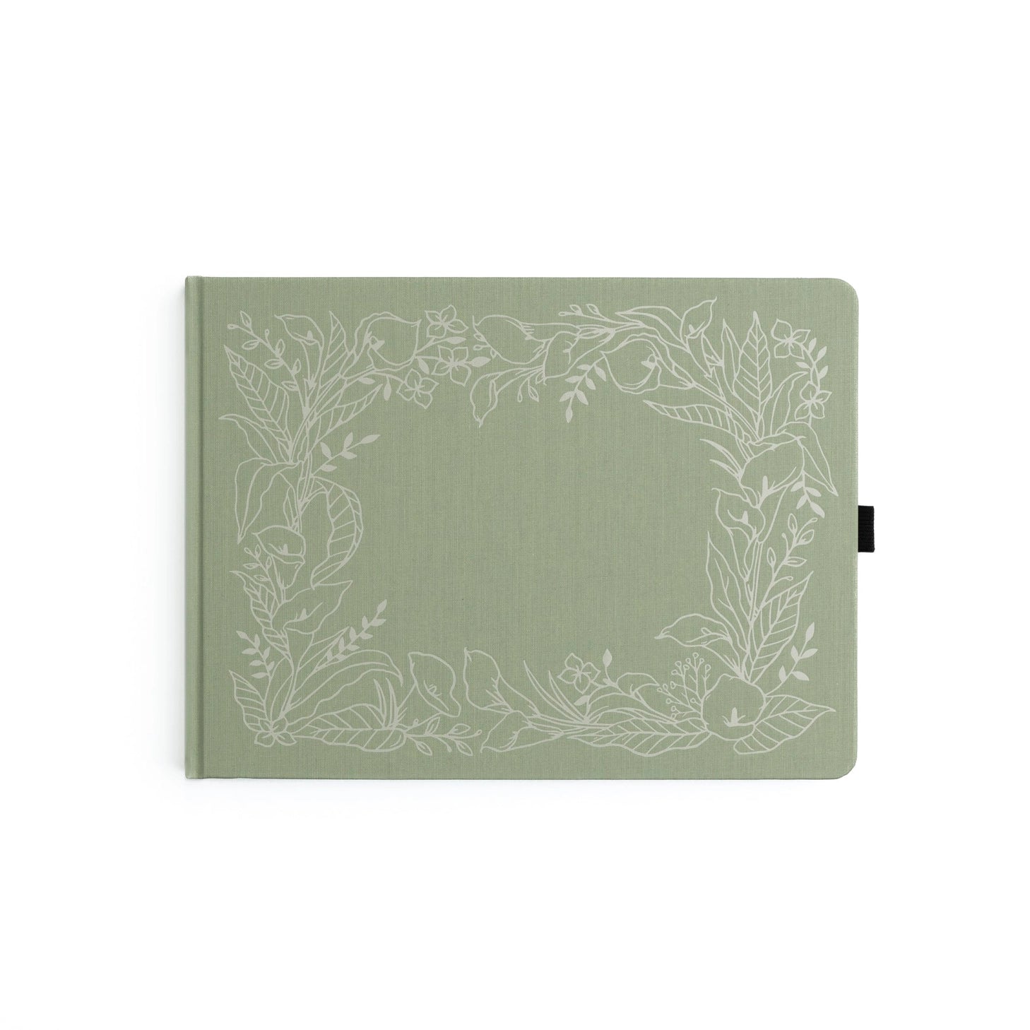 Introducing the&nbsp;Lovely Lilies Heirloom&nbsp;notebook.&nbsp;This&nbsp;Letter Sized&nbsp;notebook features&nbsp;a full-cover&nbsp;floral border design, stamped in&nbsp;white&nbsp;on a&nbsp;sage green buckram&nbsp;cover. The design spans the entire notebook, with special details on the back cover, spine, and front cover.



Designed with&nbsp;lined pages, this journal provides a structured space for thoughtful reflections, personal writing, note-taking, or planning. Whether you're using it as a memory-kee