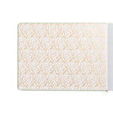 Introducing the&nbsp;Lovely Lilies Heirloom&nbsp;notebook.&nbsp;This&nbsp;Letter Sized&nbsp;notebook features&nbsp;a full-cover&nbsp;floral border design, stamped in&nbsp;white&nbsp;on a&nbsp;sage green buckram&nbsp;cover. The design spans the entire notebook, with special details on the back cover, spine, and front cover.



Designed with&nbsp;lined pages, this journal provides a structured space for thoughtful reflections, personal writing, note-taking, or planning. Whether you're using it as a memory-kee