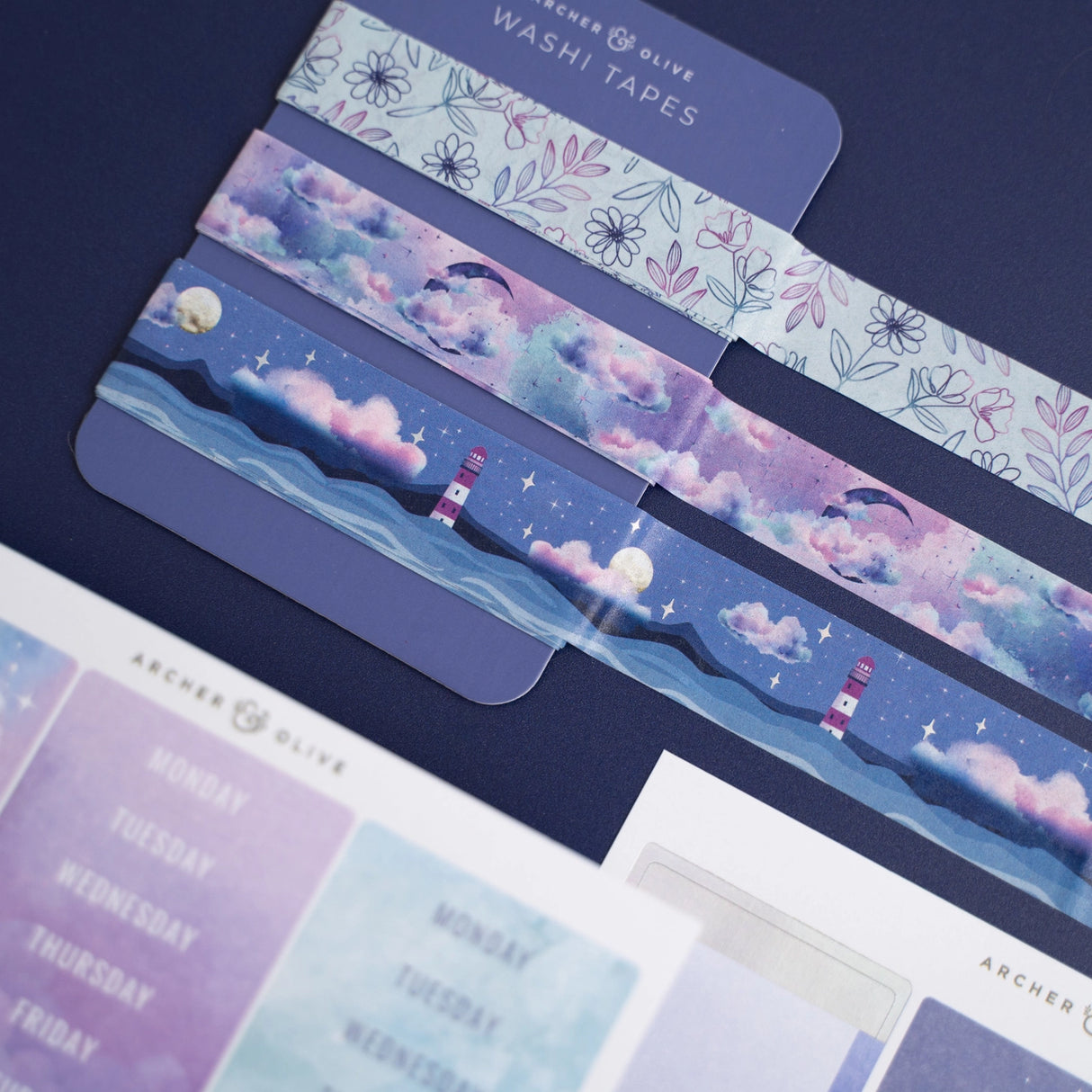 Our Kits contain everything you need to create a cohesive theme in your planner or bullet journal.&nbsp;

This kit will include:&nbsp;

Washi Tape - 2 Designs (2 meters of each design)
5 Unique Sticker Sheets (theme and journaling)
8 Sheets of Collage Paper (2 of each design)
A Clear Binder Sleeve for easy organization
Bonus Item: Label stickers&nbsp;