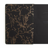 The Apothecary Shelf Notebook invites you into an enchanted workshop filled with mysterious bottles, magical herbs, curious mushrooms, and hidden woodland treasures.