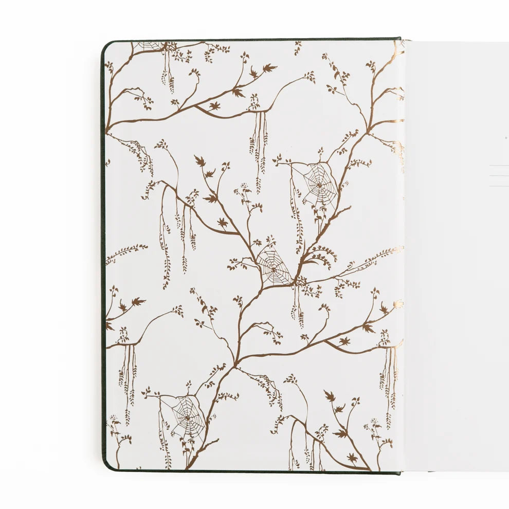 The Apothecary Shelf Notebook invites you into an enchanted workshop filled with mysterious bottles, magical herbs, curious mushrooms, and hidden woodland treasures.