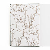 The Apothecary Shelf Notebook invites you into an enchanted workshop filled with mysterious bottles, magical herbs, curious mushrooms, and hidden woodland treasures.