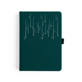 Quiet, expansive, and full of wonder — the Meteor Shower Notebook captures the magic of watching the night sky come alive. A deep, moody cover is scattered with delicate shooting stars, creating a sense of calm movement and cosmic possibility. It’s a notebook made for late-night thoughts, creative sparks, and ideas that arrive like falling stars.