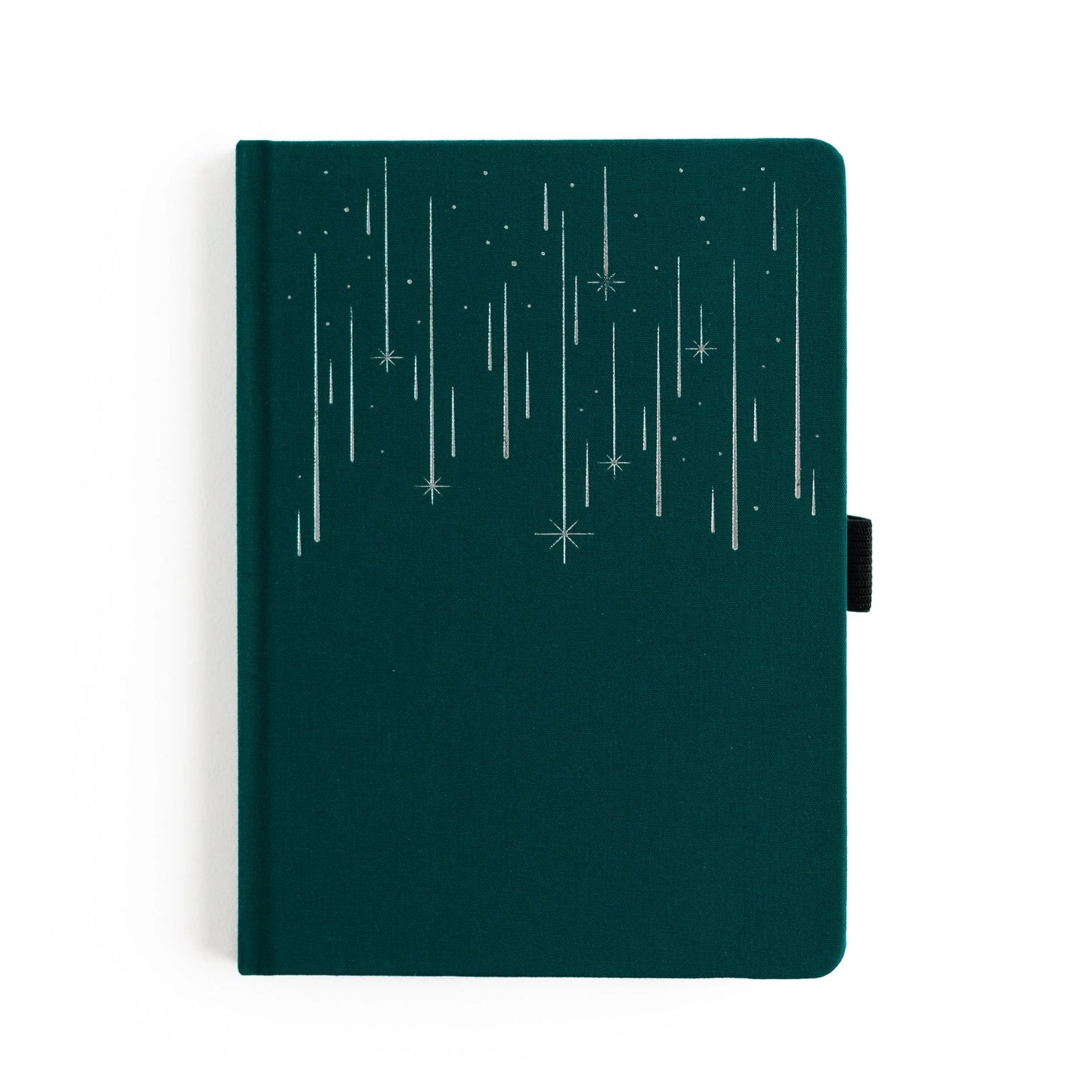 Quiet, expansive, and full of wonder — the Meteor Shower Notebook captures the magic of watching the night sky come alive. A deep, moody cover is scattered with delicate shooting stars, creating a sense of calm movement and cosmic possibility. It’s a notebook made for late-night thoughts, creative sparks, and ideas that arrive like falling stars.