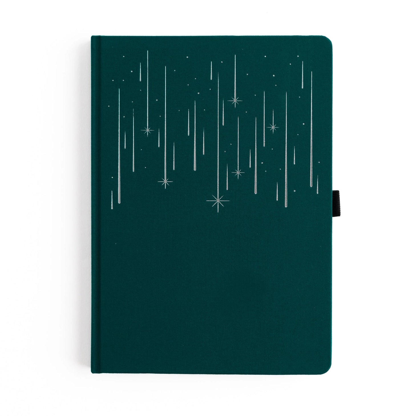 Quiet, expansive, and full of wonder — the Meteor Shower Notebook captures the magic of watching the night sky come alive. A deep, moody cover is scattered with delicate shooting stars, creating a sense of calm movement and cosmic possibility. It’s a notebook made for late-night thoughts, creative sparks, and ideas that arrive like falling stars.