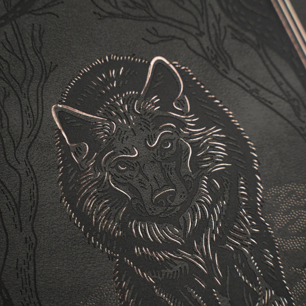 Step quietly into the moonlit forest with the Wolf in the Night Notebook, where every page invites you to embrace your intuition and let your creativity roam free.