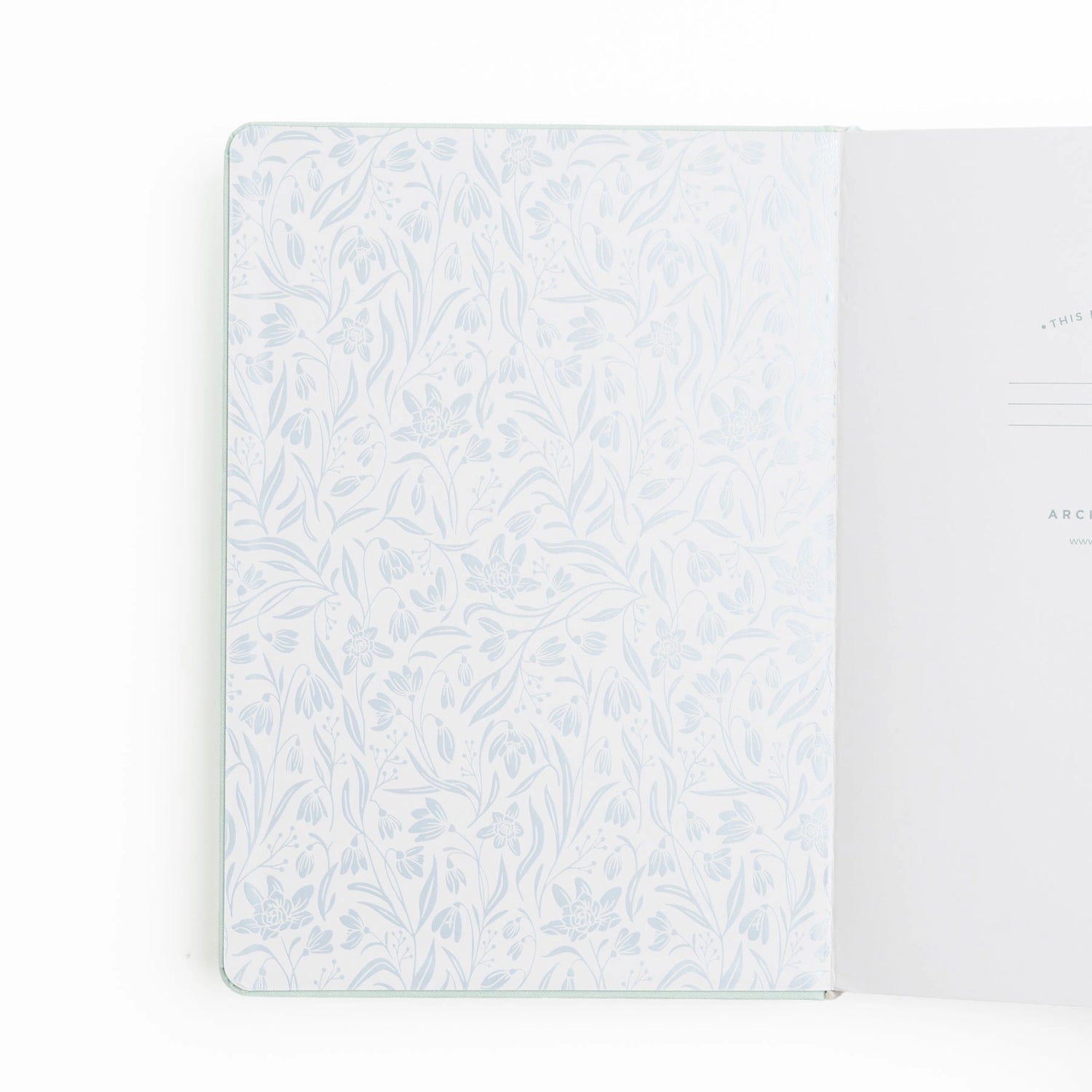 Archer and Olive Snowdrops A5 Dot Grid Notebook