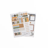 Capture a vintage library aesthetic with our Storybook Planner Stickers. Perfect to add functional and decorative touches to your planners and bullet journals, our high-quality stickers of hand illustrated designs are printed on deluxe matte paper. Each sticker set includes 2 sheets.

Stickers can be super helpful when setting up your monthly or daily bullet journal pages. This set includes useful banners, icons and boxes, alongside themed decorative elements such as bookstacks. Use these cute stickers to d