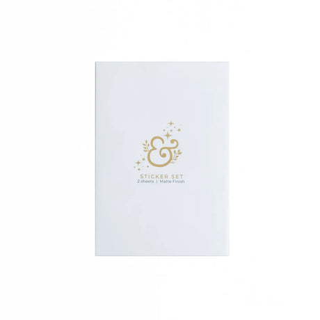 Perfect to add decorative touches to your planners and bullet journals, our high-quality stickers of hand illustrated designs are printed on deluxe matte paper. Each sticker set includes 2 sheets.

Stickers can be super helpful when setting up your monthly or daily bullet journal pages. Use these cute stickers to decorate the pages of your bullet journal, scrapbook, or planner! Plus, our uncoated matte paper stickers are easy to write on with felt tip pens without any smudging. 