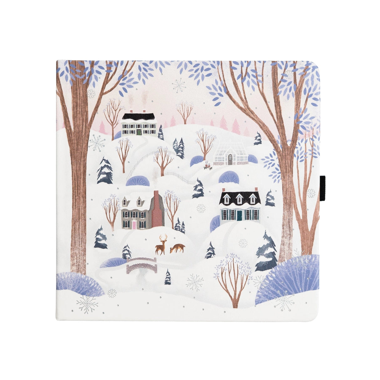 Archer and Olive Winter Village 8X8 Dot Grid Notebook