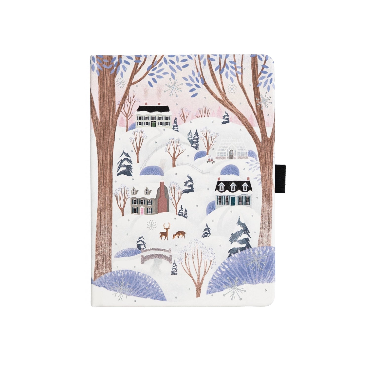 Archer and Olive Winter Village B6 Dot Grid Notebook
