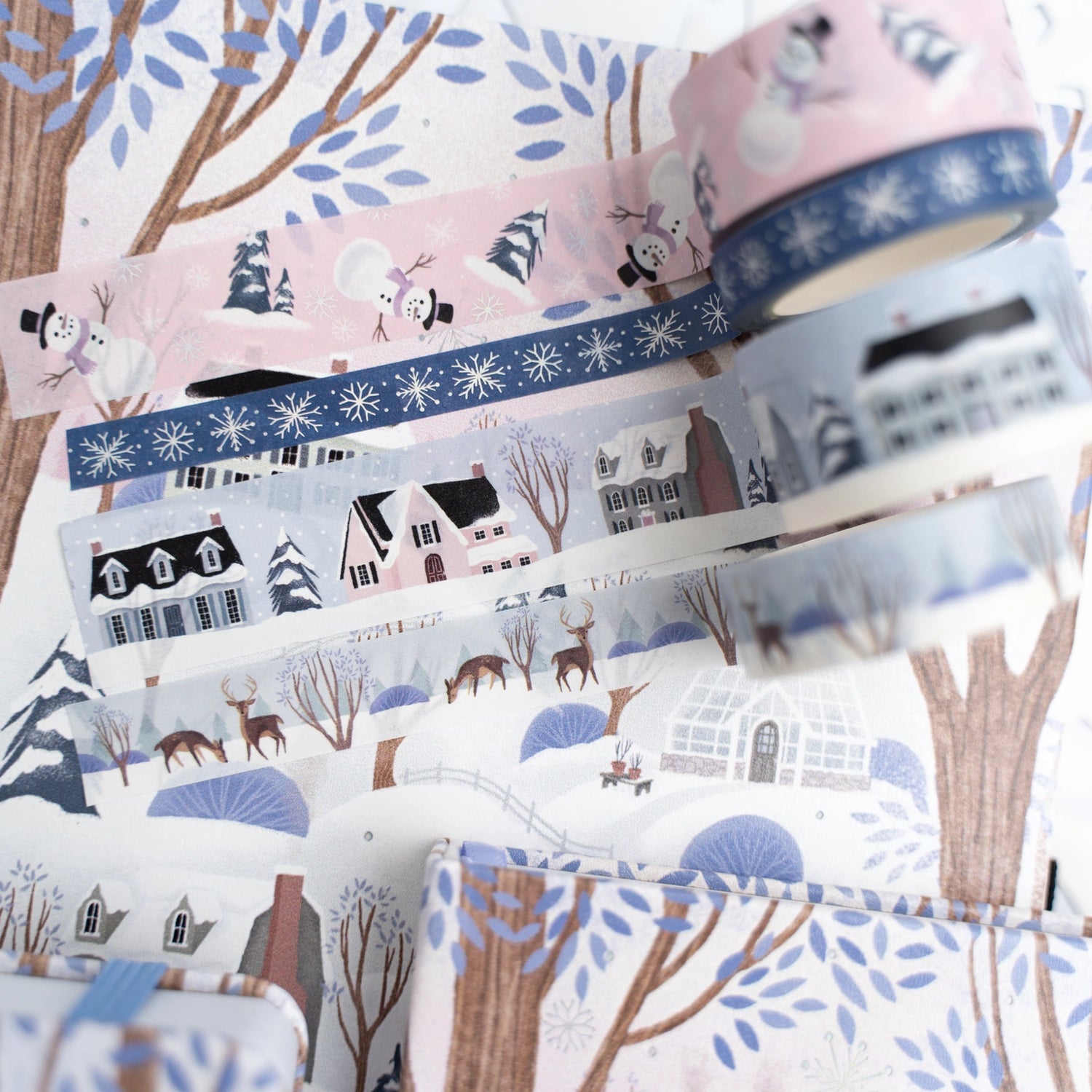 Archer and Olive Winter Village Washi Tape Set