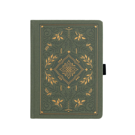 Archer and Oliver B6 Notebook: Storybook in Vintage Olive Dot Grid Notebook
