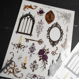 Unlock a world of haunting beauty with the Whispering Walls Halloween Box, an exclusive collection designed for journalers who adore gothic elegance and vintage mystery.