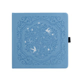 Archer and Olive 8X8 Notebook: Songbird in Blue Dot Grid