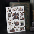 Bring the charm of an old-world apothecary to your journal with the Apothecary Shelf Sticker Set.