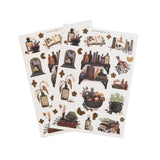 Bring the charm of an old-world apothecary to your journal with the Apothecary Shelf Sticker Set.