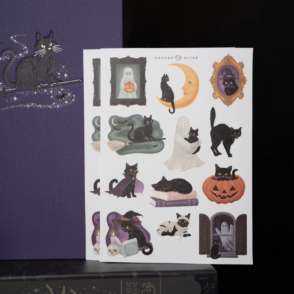 Bring a touch of playful Halloween magic to your journal with the Bewitched Sticker Set.