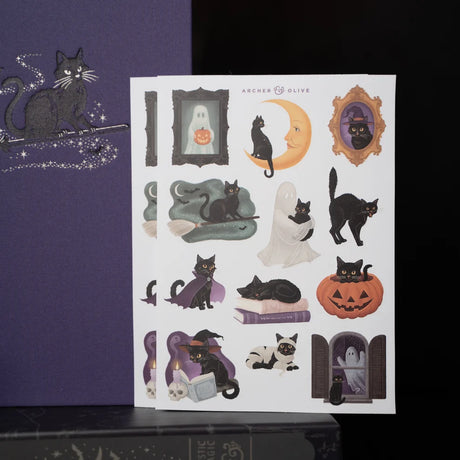 Bring a touch of playful Halloween magic to your journal with the Bewitched Sticker Set.