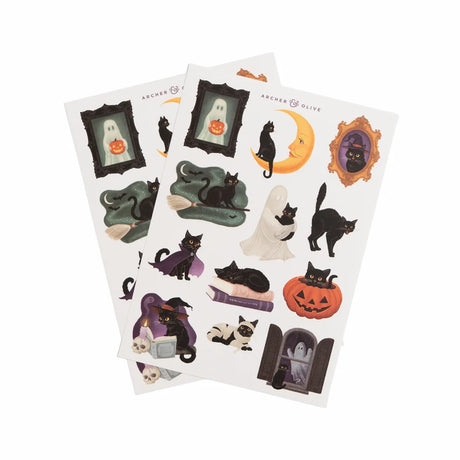Bring a touch of playful Halloween magic to your journal with the Bewitched Sticker Set.