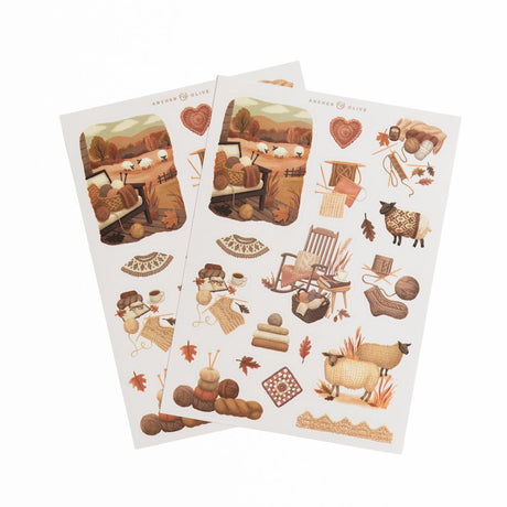 Archer and Olive Sticker Set: Homespun