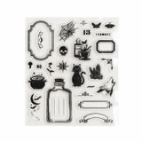 Add a touch of spellbinding charm to every journal spread with the Mystic Magic Acrylic Stamp Set.