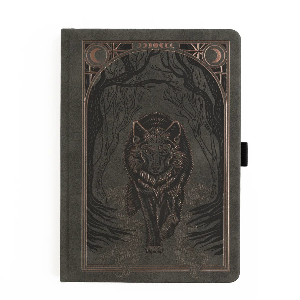 Step quietly into the moonlit forest with the Wolf in the Night Notebook, where every page invites you to embrace your intuition and let your creativity roam free.