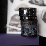 Capture the quiet beauty of the forest after dark with the Wolf in the Night Washi Tape Set.