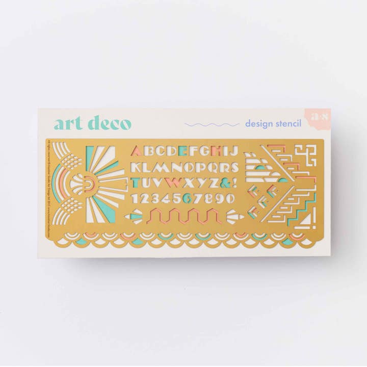 Art Deco, Design & Craft Drawing Stencil