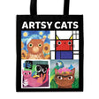 The Artsy Cats Reusable Shopping Bag from Mudpuppy features 4 adorable cat portraits inspired by famous artists: Henri Catisse, Frida Catlo, Vincat van Gogh, and Piet Meowdrian. This tote is a great low-price alternative to single-use plastic bags.